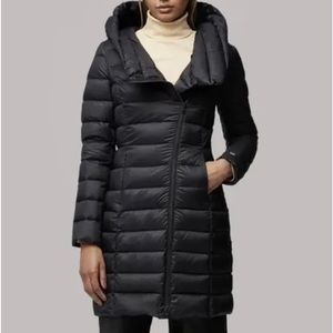 SOIA & KYO Karelle Water Repellent 700 Fill Power Down Coat Bronze Size M